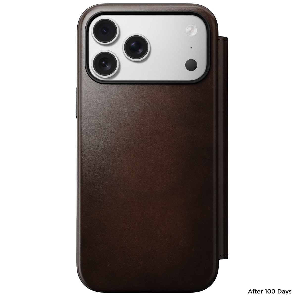 iPhone 17 Pro Max Läderfodral MagSafe  - Modern Horween Leather Folio Rustic Brown