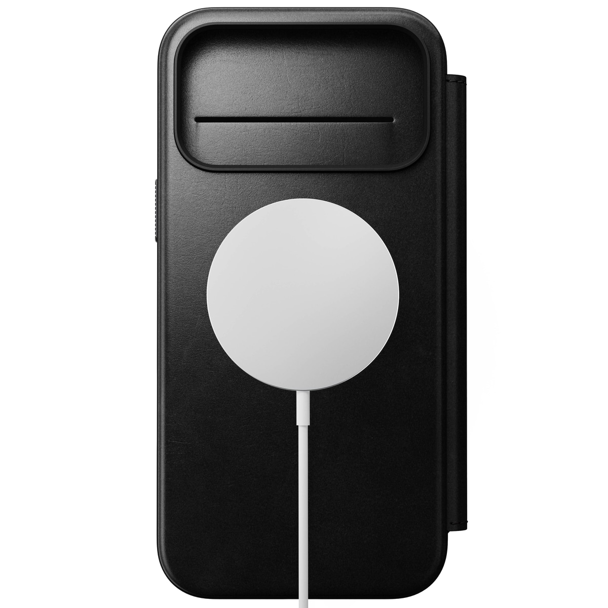 iPhone 17 Pro Max Läderfodral MagSafe  - Modern Horween Leather Folio Black