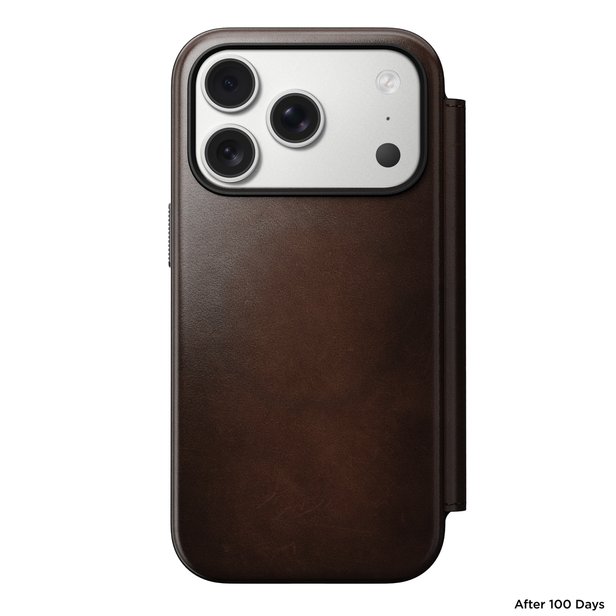 iPhone 17 Pro Läderfodral MagSafe  - Modern Horween Leather Folio Rustic Brown