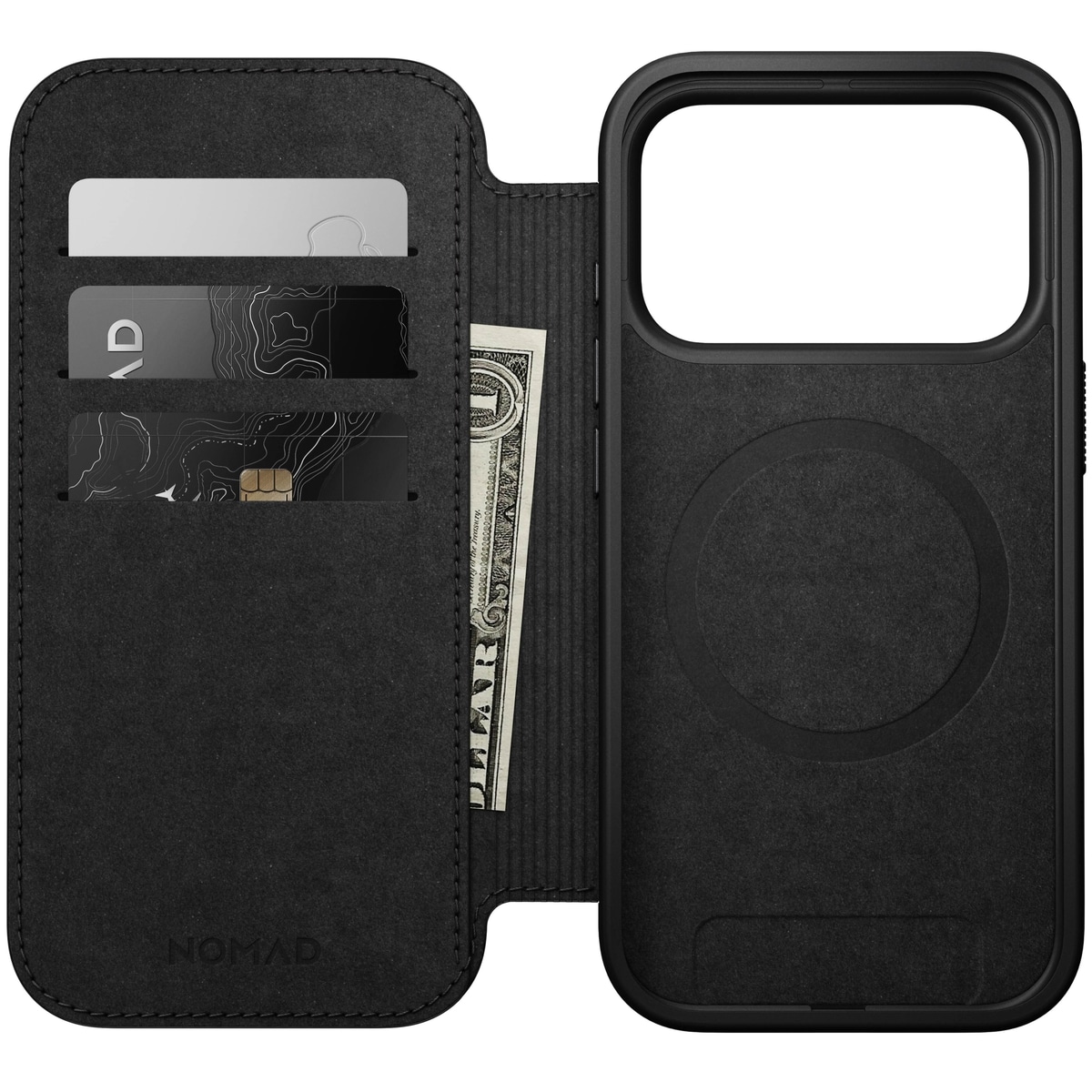 iPhone 17 Pro Fodral MagSafe - Modern Leather Folio, Black