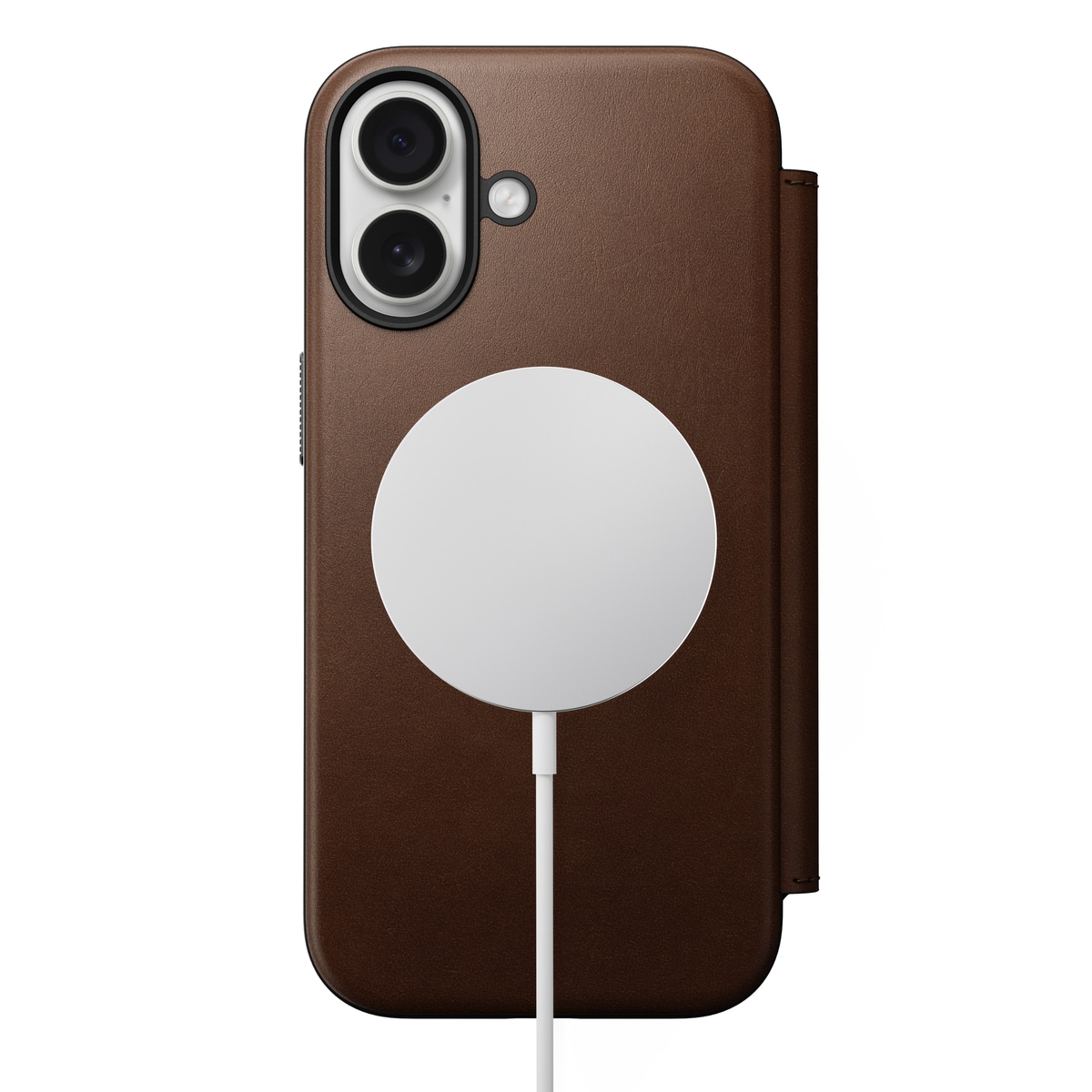 iPhone 17 Fodral MagSafe - Modern Leather Folio, Brown