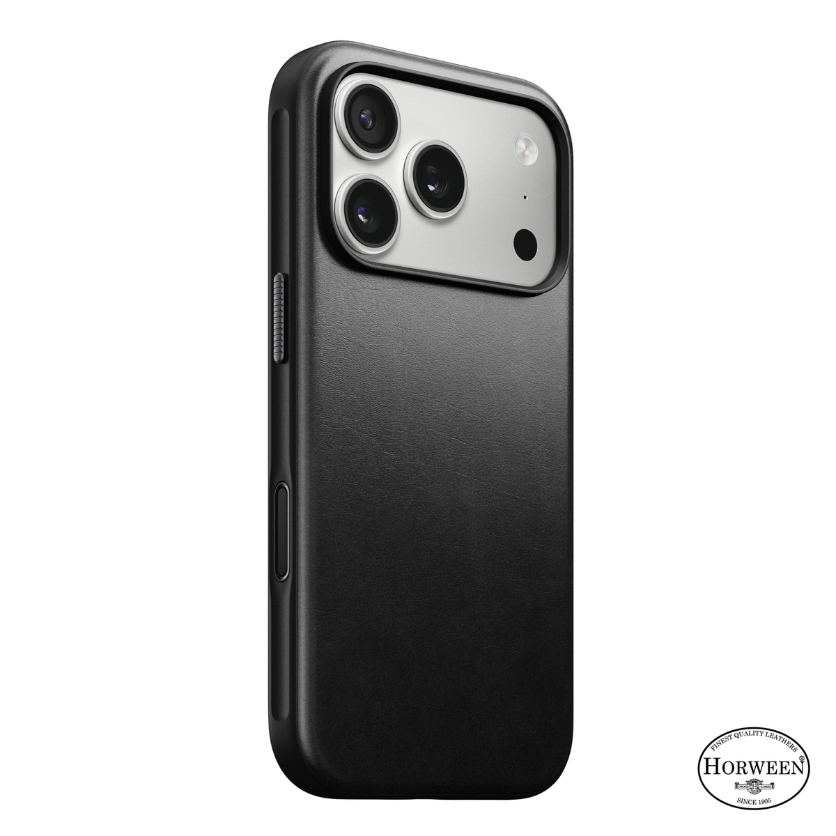 iPhone 17 Pro Läderskal MagSafe - Modern Horween Leather Black
