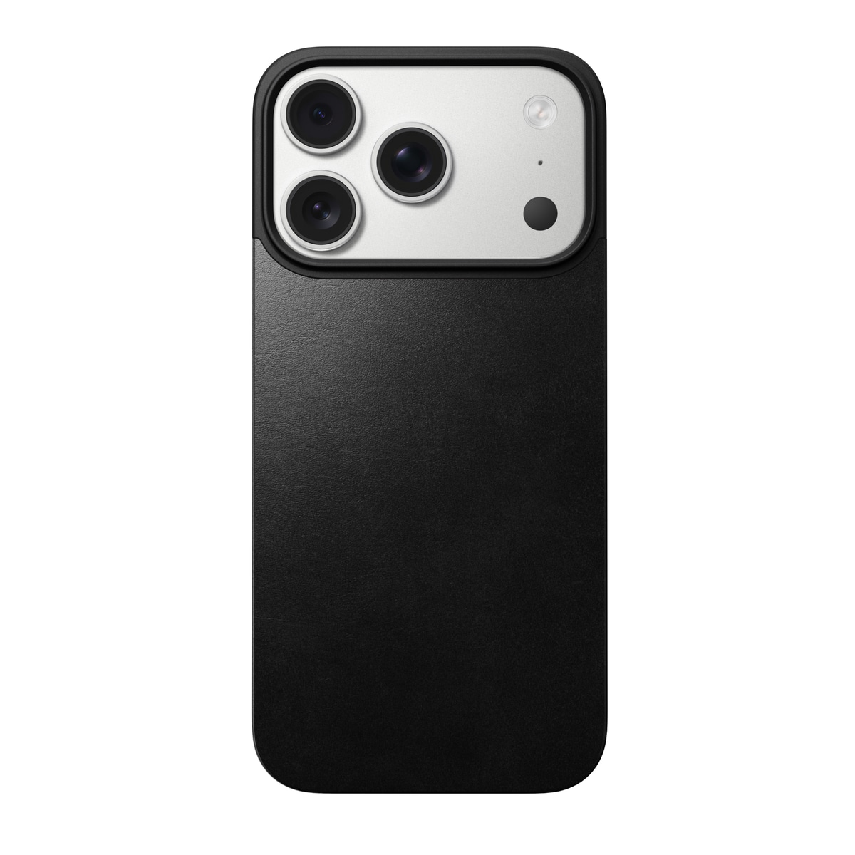 iPhone 17 Pro Magnetisk Baksida - Leather Back, Black