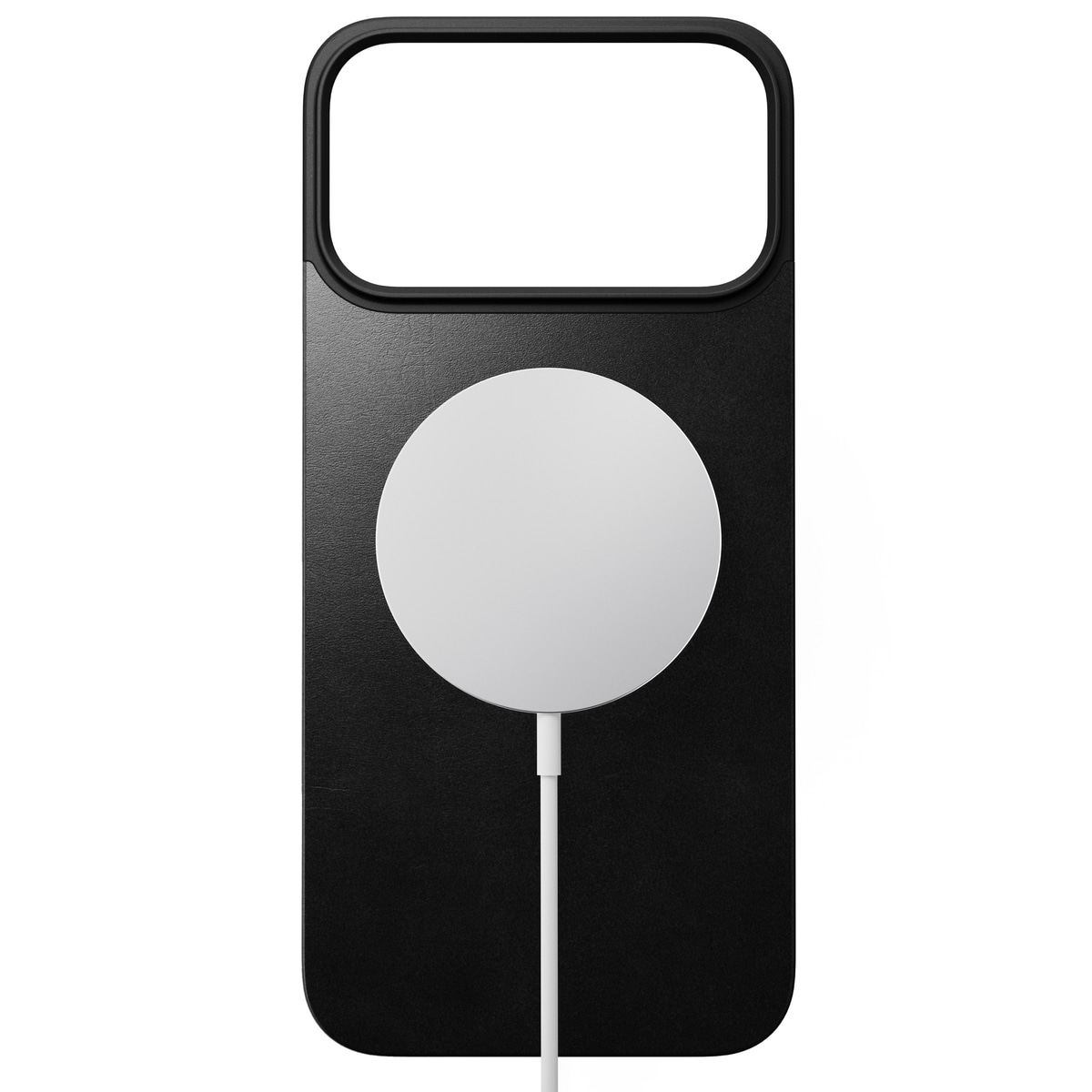 iPhone 17 Pro Max Magnetisk Baksida - Leather Back, Black