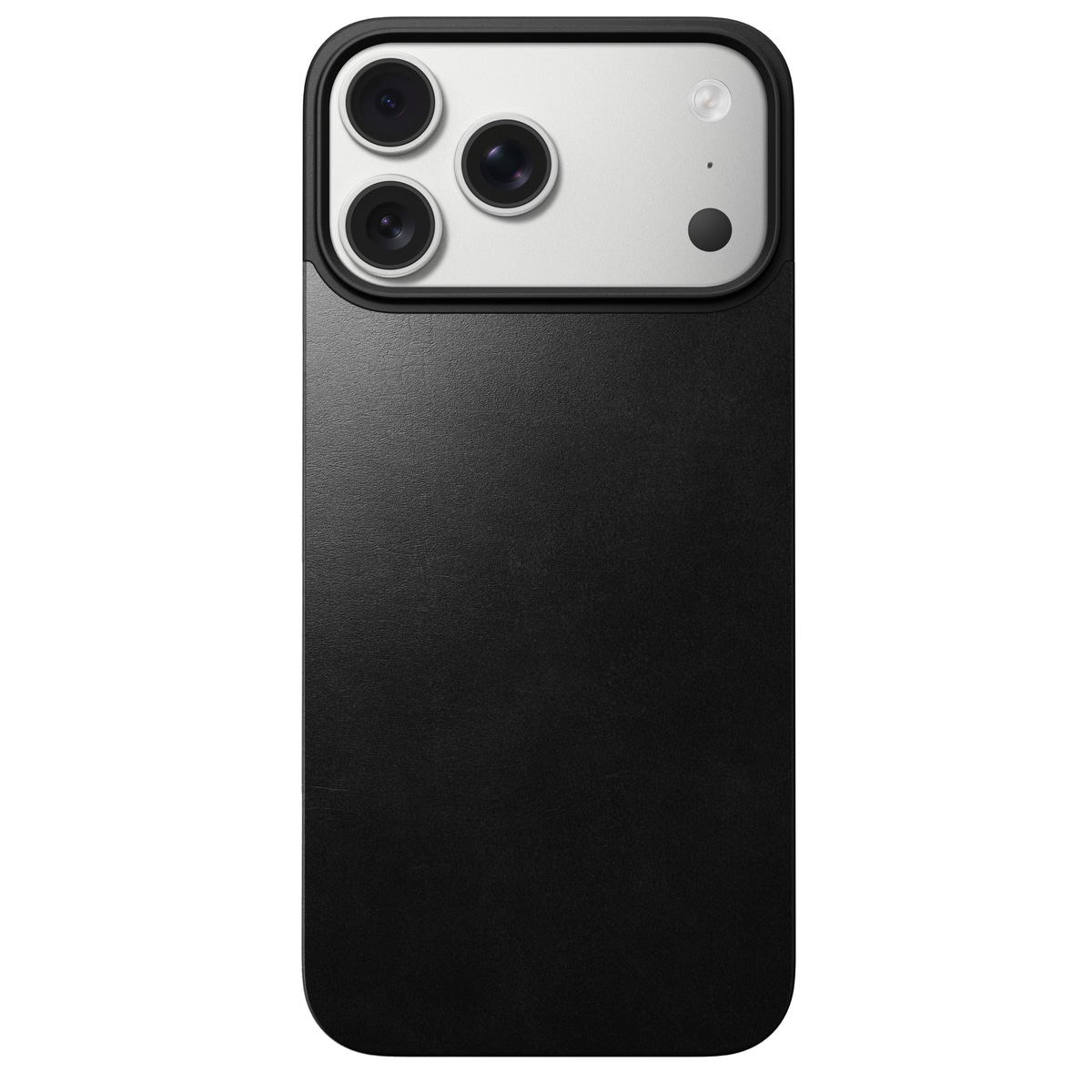 iPhone 17 Pro Max Magnetisk Baksida - Leather Back, Black
