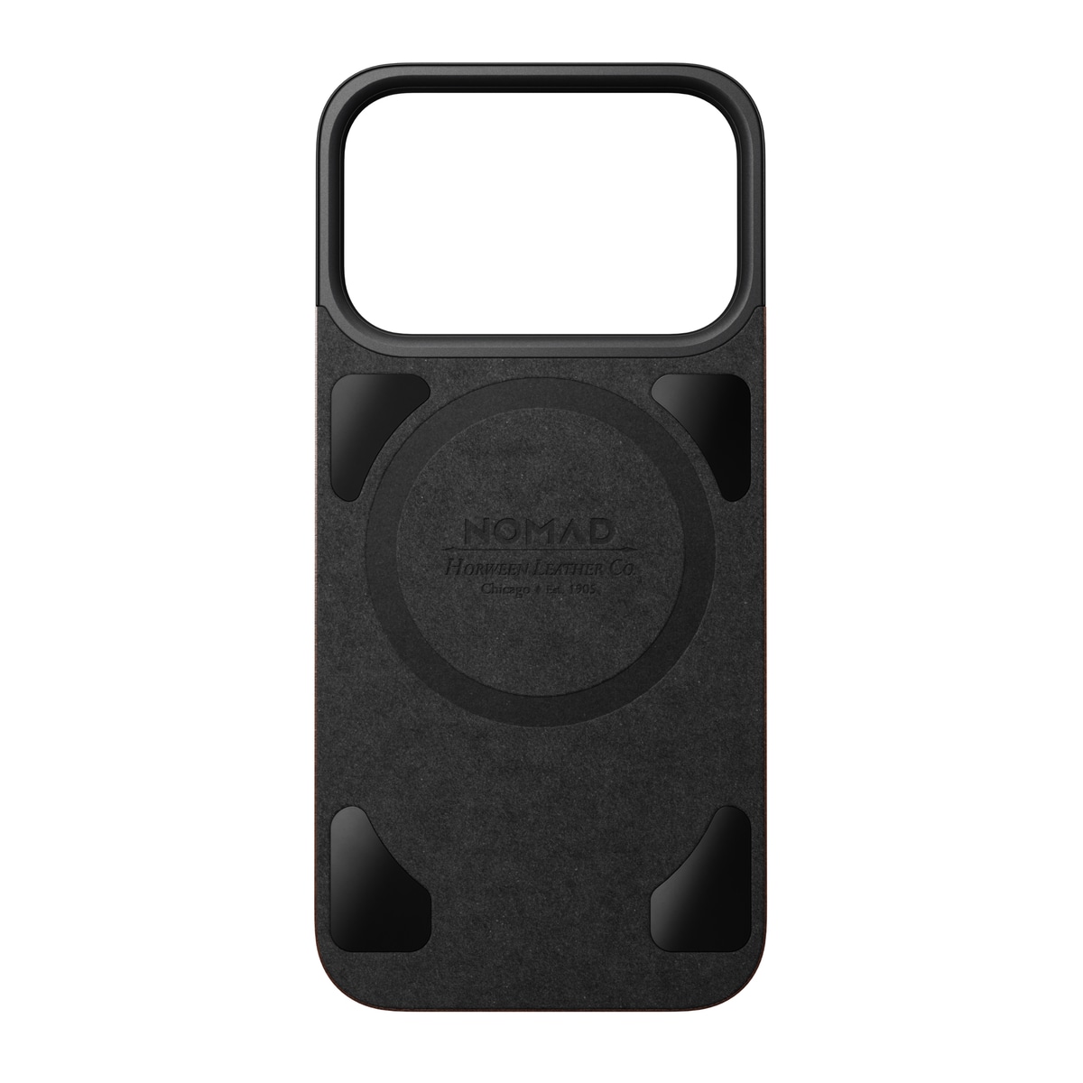iPhone 17 Pro Magnetisk Baksida - Leather Back, Rustic Brown