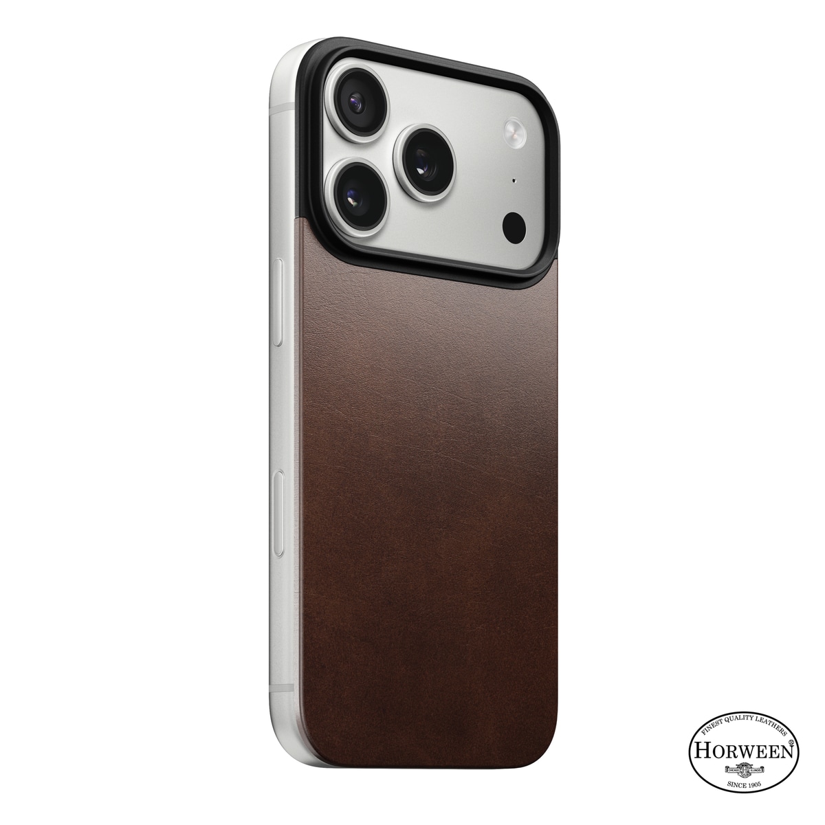 iPhone 17 Pro Magnetisk Baksida - Leather Back, Rustic Brown