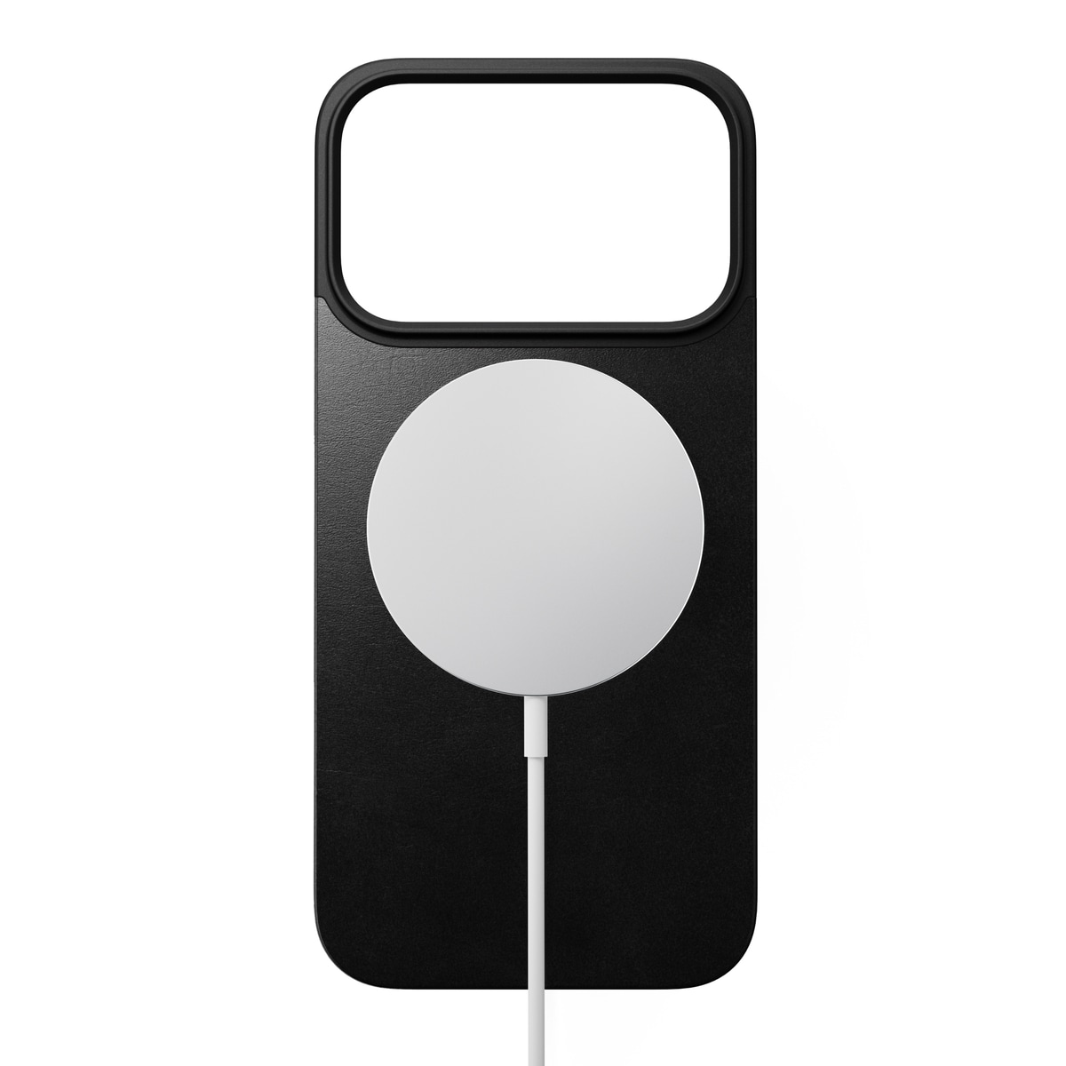 iPhone 17 Pro Magnetisk Baksida - Leather Back, Black