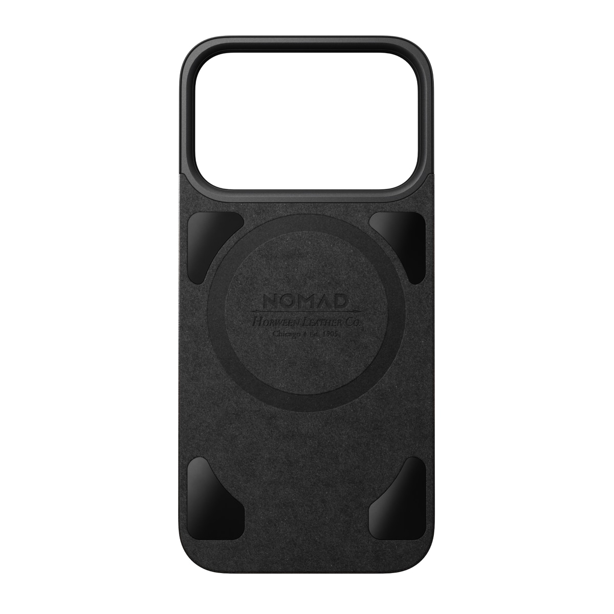 iPhone 17 Pro Magnetisk Baksida - Leather Back, Black