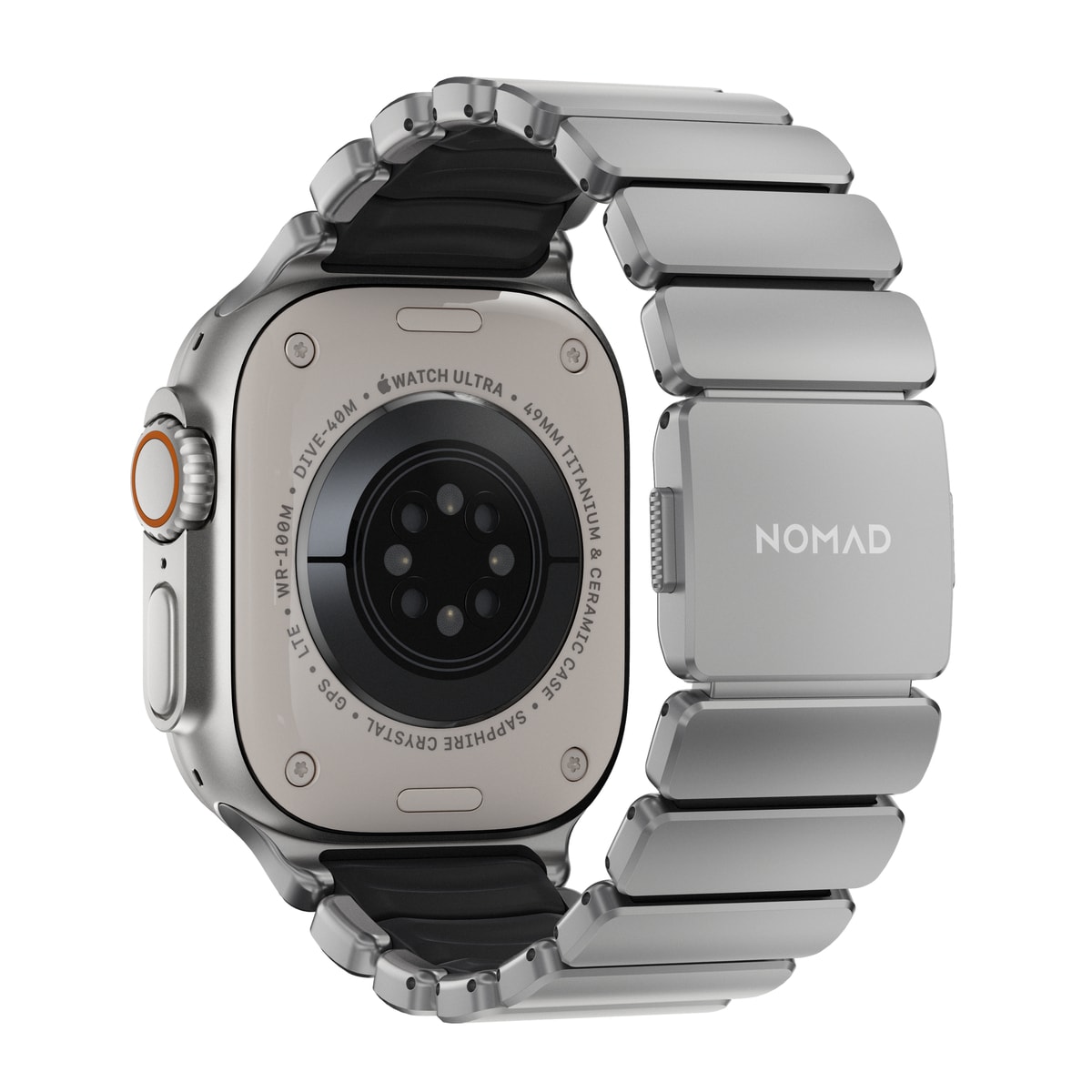 Apple Watch Series 10 46mm Titanium Armband, Silver