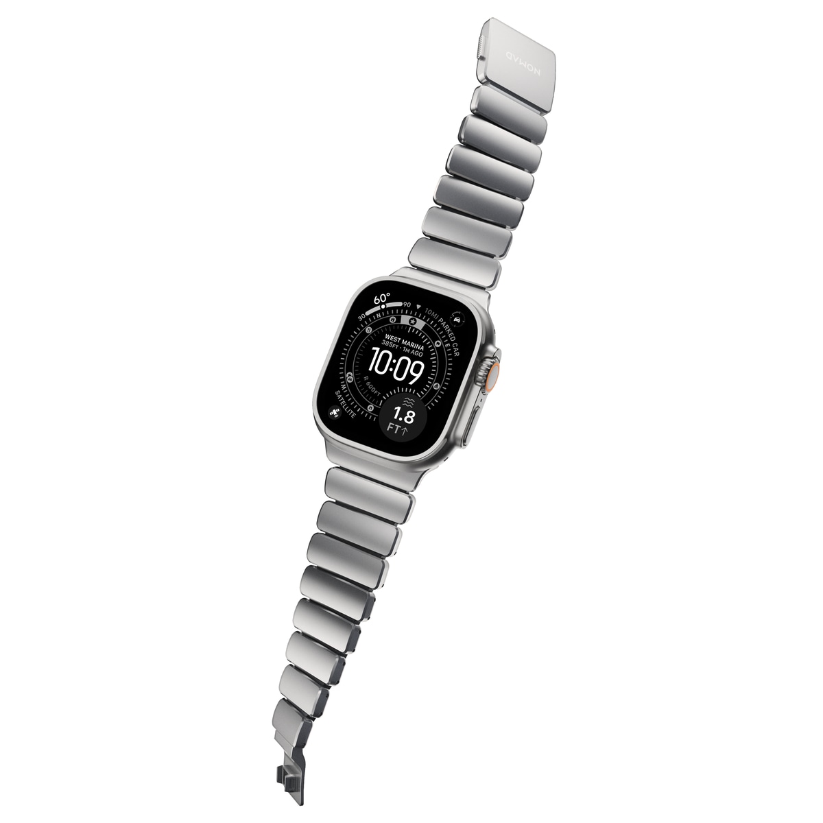 Apple Watch Series 10 46mm Titanium Armband, Silver