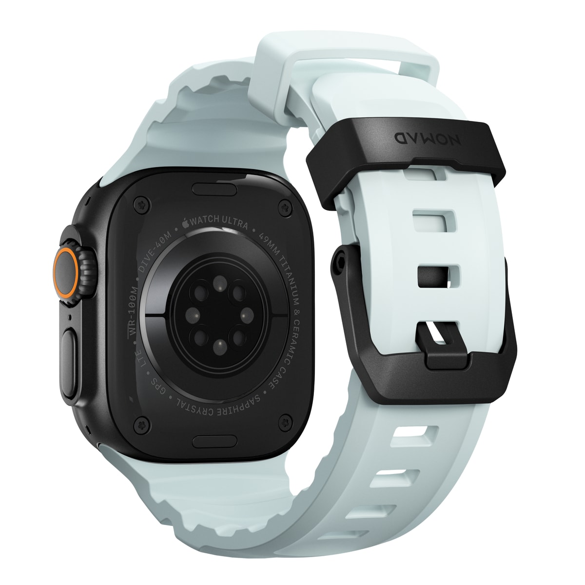 Apple Watch Ultra 49mm 1st Gen Armband Rocky Point (Black Hardware) Icy Blue Glow - Limited edition