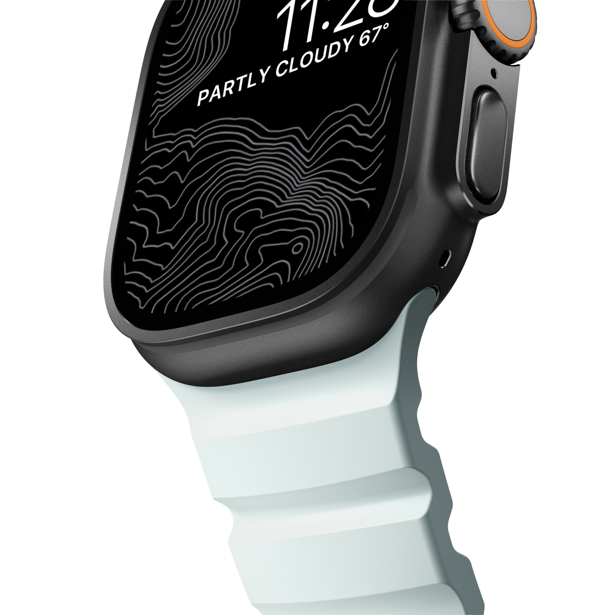 Apple Watch Ultra 49mm 1st Gen Armband Rocky Point (Black Hardware) Icy Blue Glow - Limited edition