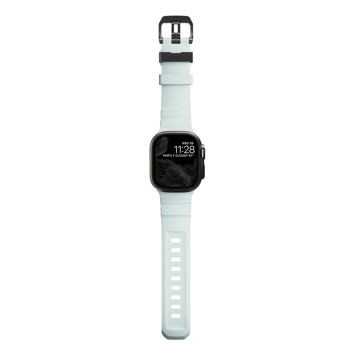 Apple Watch Ultra 49mm 1st Gen Armband Rocky Point (Black Hardware) Icy Blue Glow - Limited edition