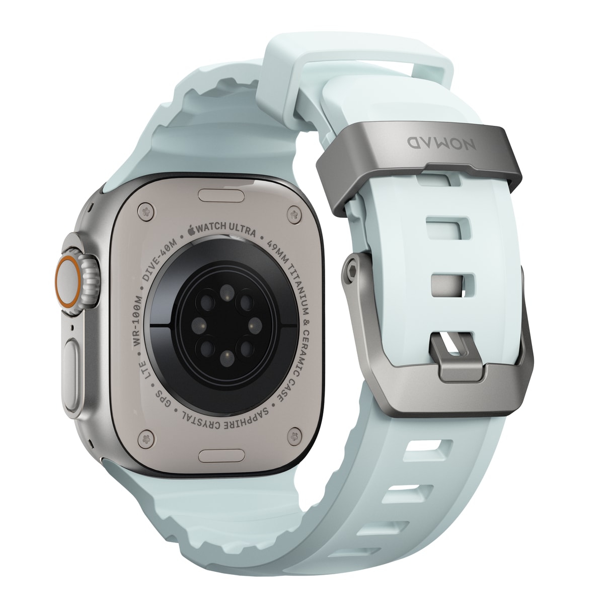 Apple Watch Series 1-3 42mm Armband Rocky Point (Natural Hardware) Icy Blue Glow - Limited edition