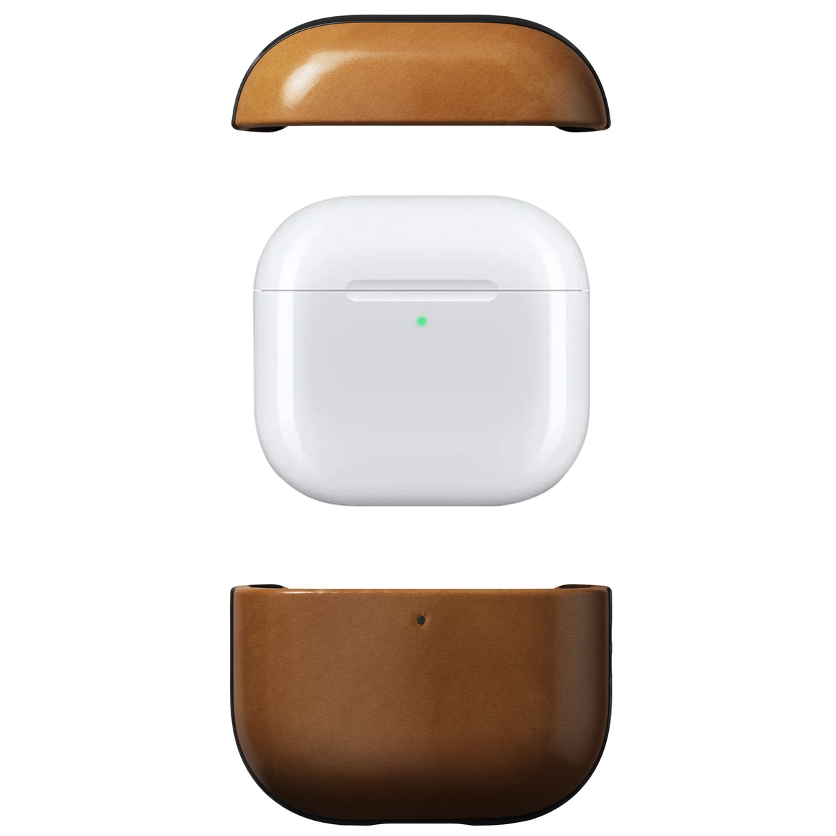 Apple AirPods 4 Läderskal - Modern Case Leather, English Tan-C