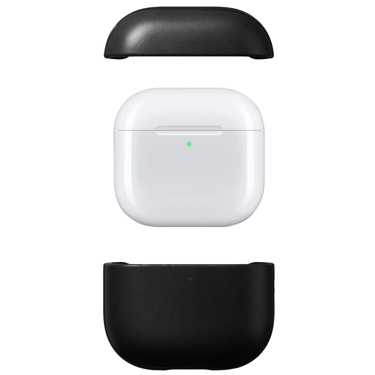 Apple AirPods 4 Läderskal - Modern Case Leather, Black