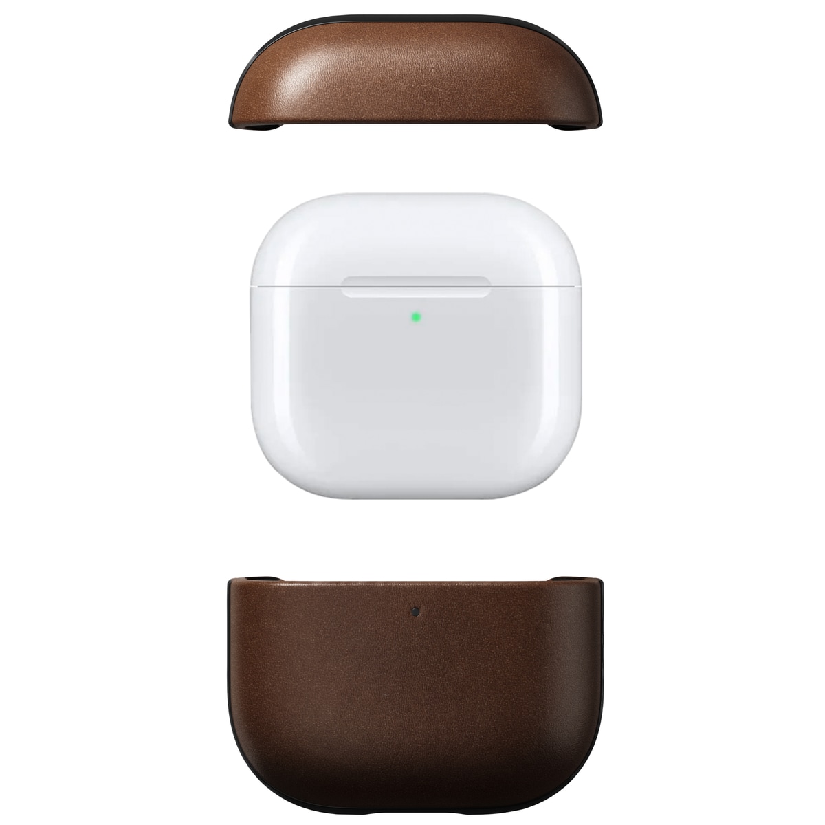 Apple AirPods 4 Läderskal - Modern Case Leather, Brown