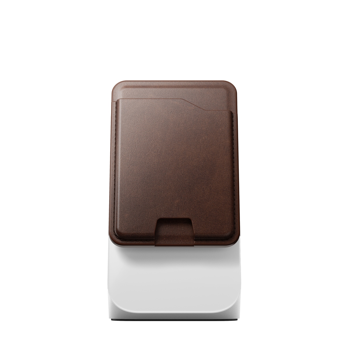 MagSafe-korthållare i Horween Leather med tracker, Rustic Brown