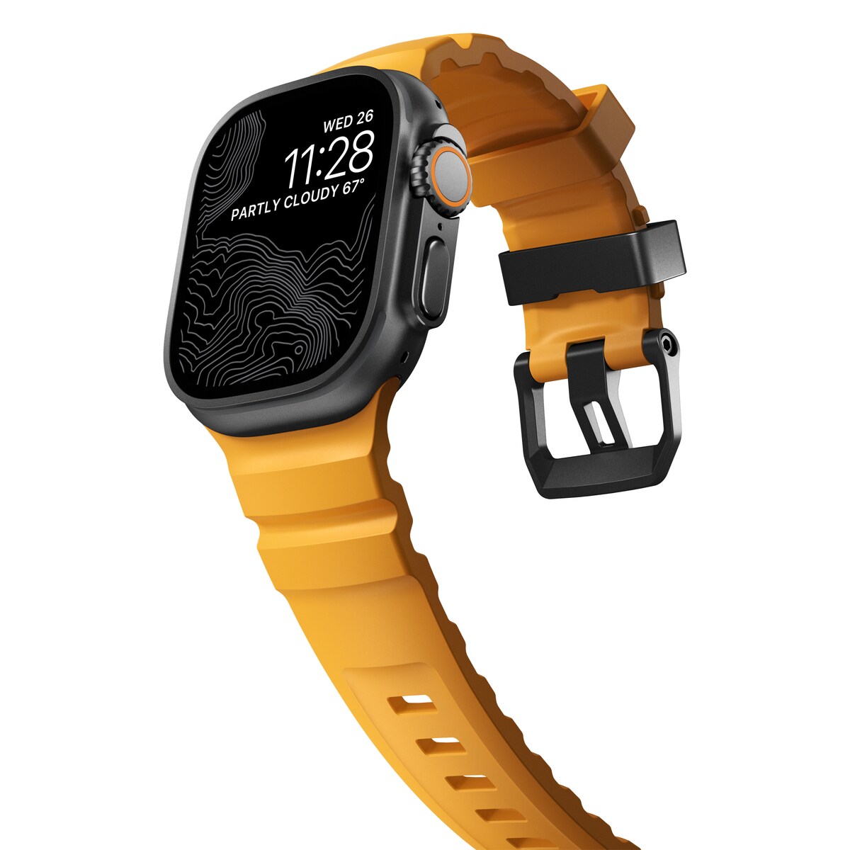 Apple Watch Series 4-6 44mm Armband Rocky Point (Black Hardware) Sol
