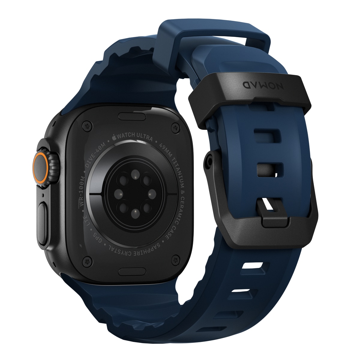 Apple Watch Series 9 45mm Armband Rocky Point (Black Hardware) Atlantic