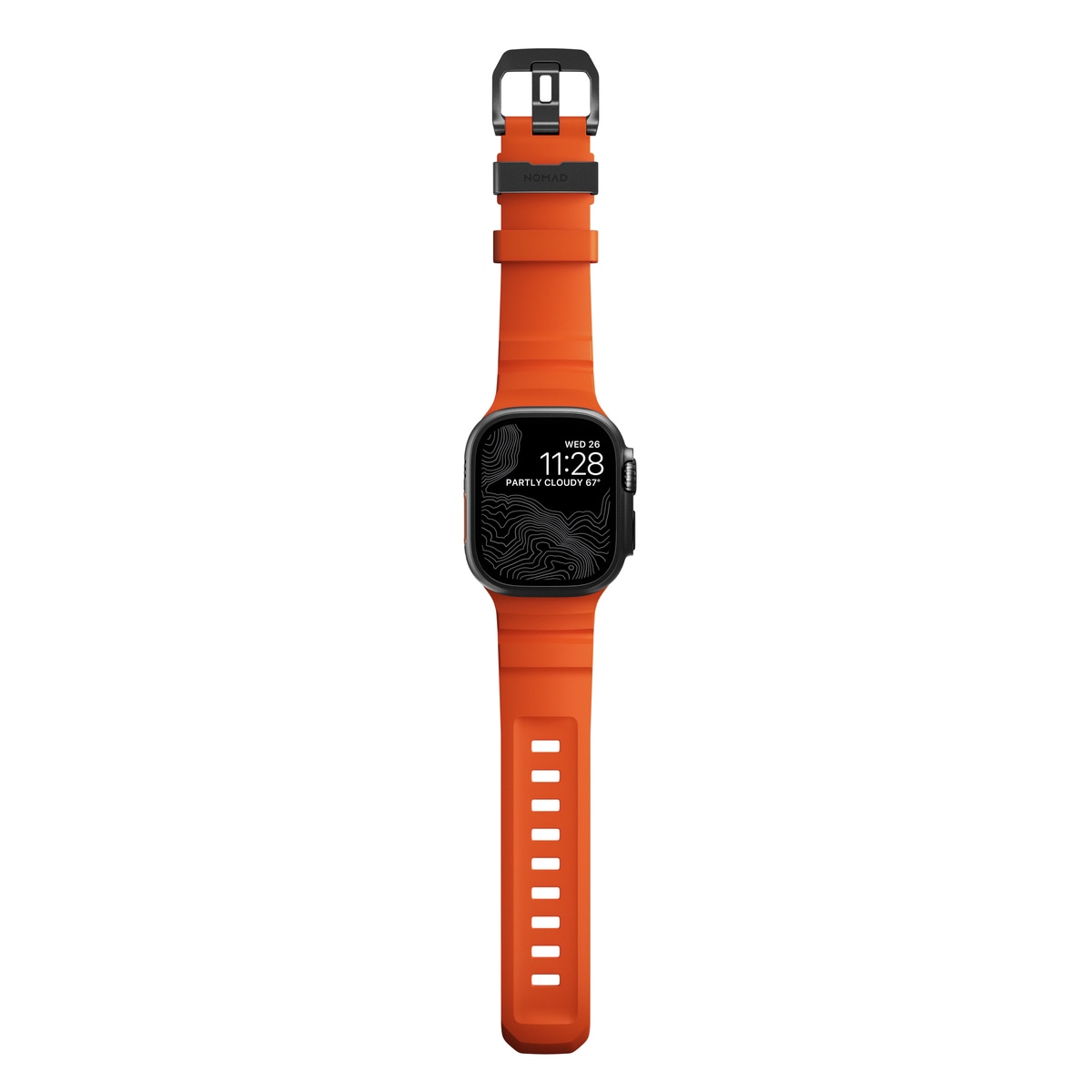 Apple Watch Series 8 45mm Armband Rocky Point (Black Hardware) Magma - Limited edition