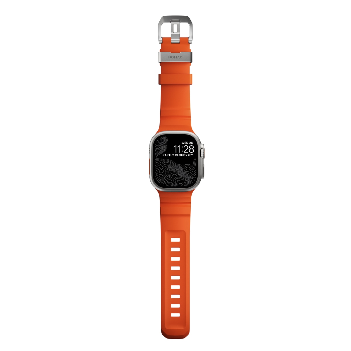 Apple Watch Series 8 45mm Armband Rocky Point (Natural Hardware) Magma - Limited edition