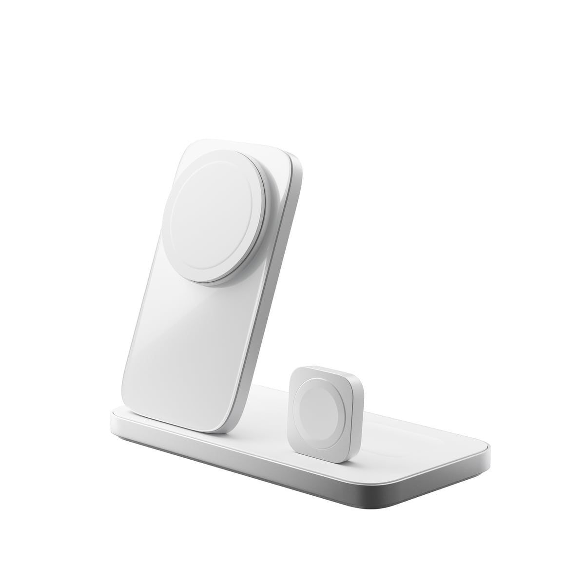 Laddningstation Stand One Max 3-in-1 Qi2 MagSafe, Silver