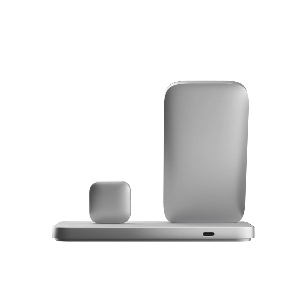 Laddningstation Stand One Max 3-in-1 Qi2 MagSafe, Silver