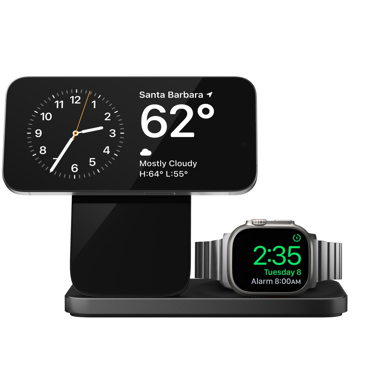 Laddningstation Stand One Max 3-in-1 Qi2 MagSafe, Carbide