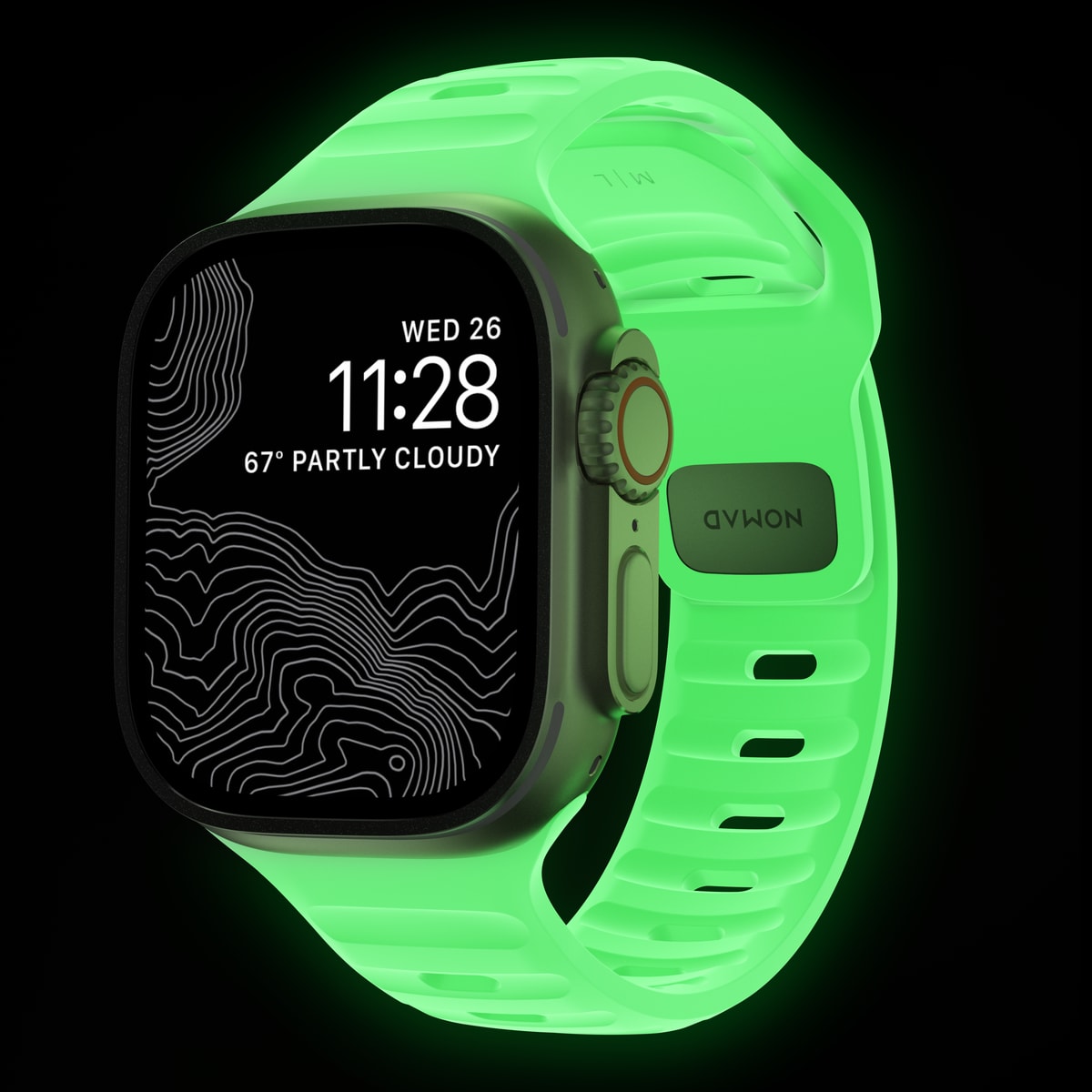 Apple Watch SE 44mm Armband - Sport Band Grön