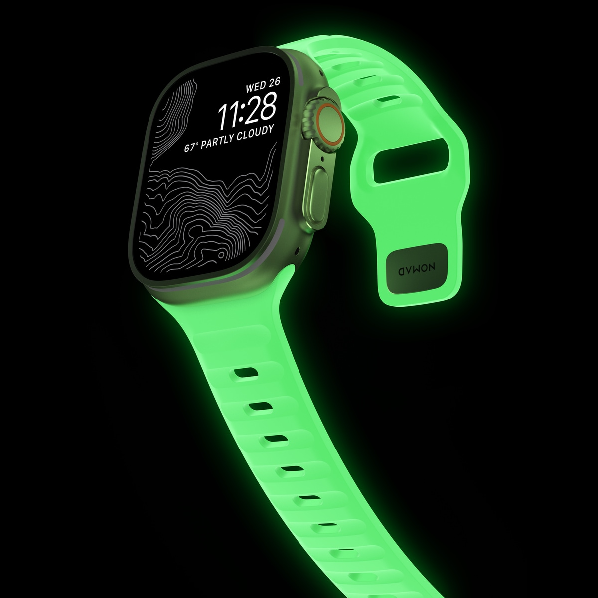 Apple Watch SE 44mm Armband - Sport Band Grön