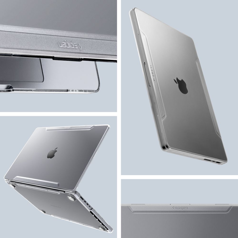 MacBook Pro 14" 2021-2022 Thin Fit-skal, Crystal Clear