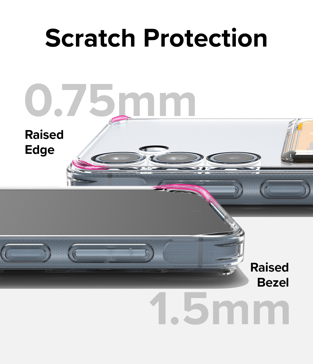 Samsung Galaxy A35 Fusion Skal med kortfack, genomskinlig