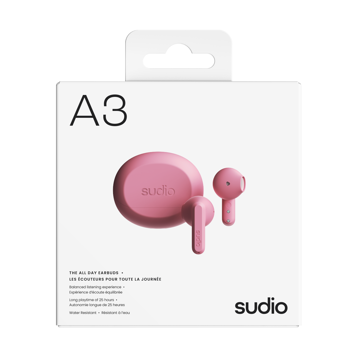 A3 Trådlösa In-ear hörlurar Rosa