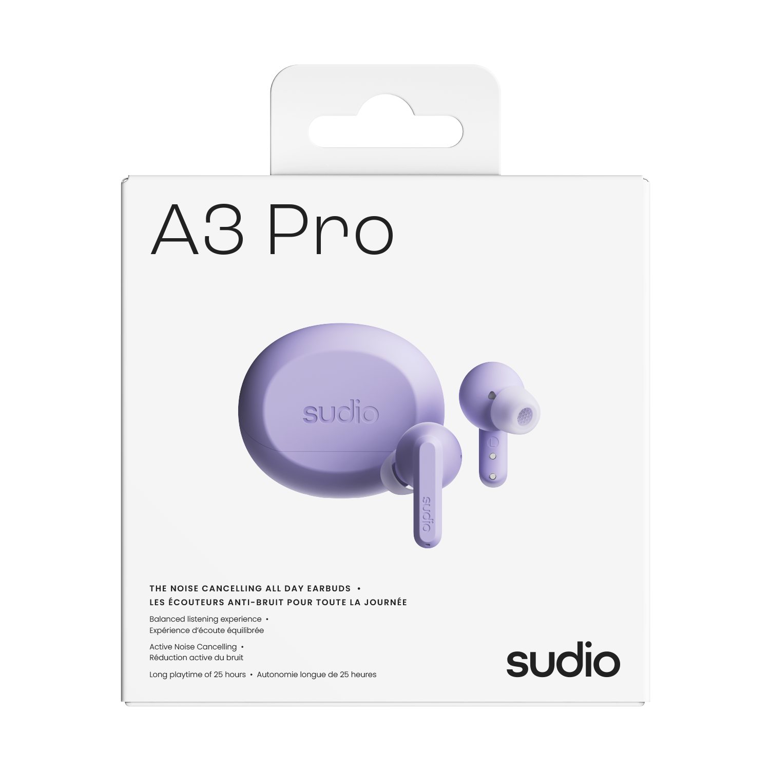 A3 Pro Trådlösa In-ear hörlurar med brusreducering Lila