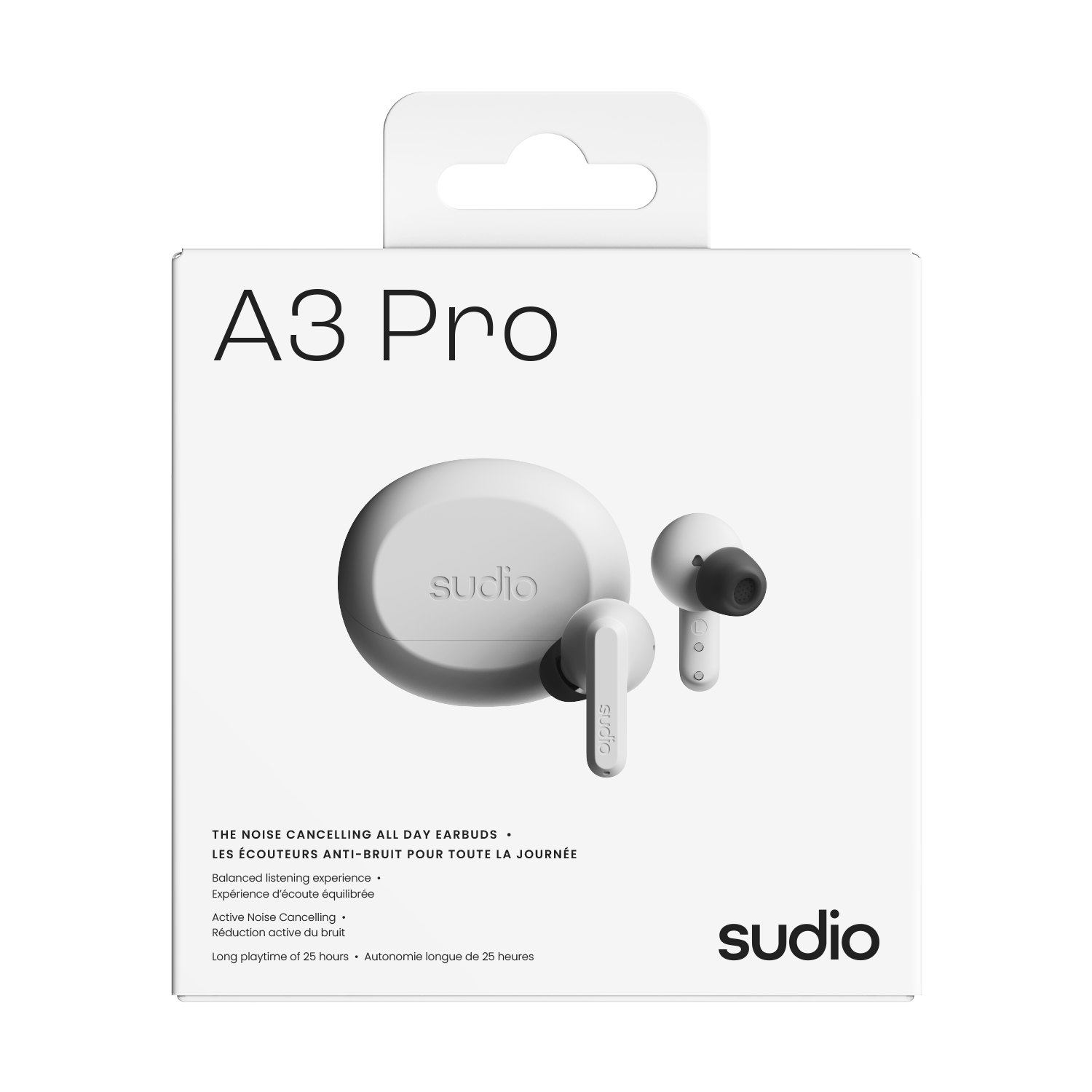 A3 Pro Trådlösa In-ear hörlurar med brusreducering Vit