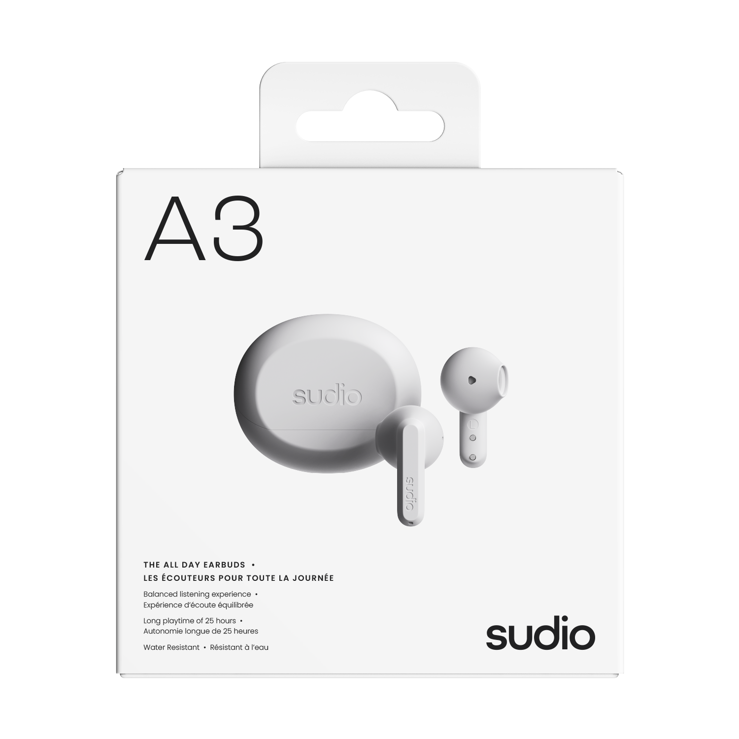 A3 Trådlösa In-ear hörlurar Vit