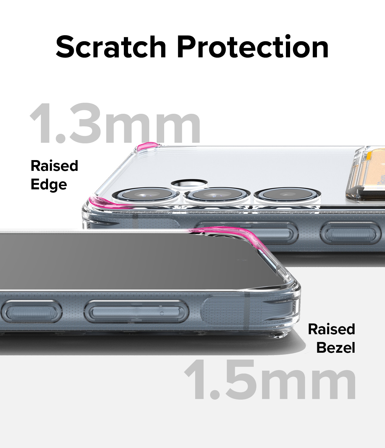 Samsung Galaxy A55 Fusion Skal med kortfack, genomskinlig