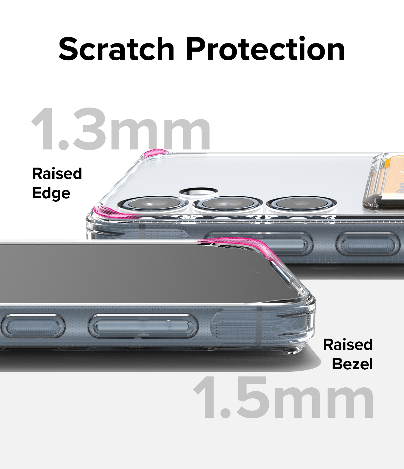Samsung Galaxy A55 Fusion Skal med kortfack, Genomskinlig