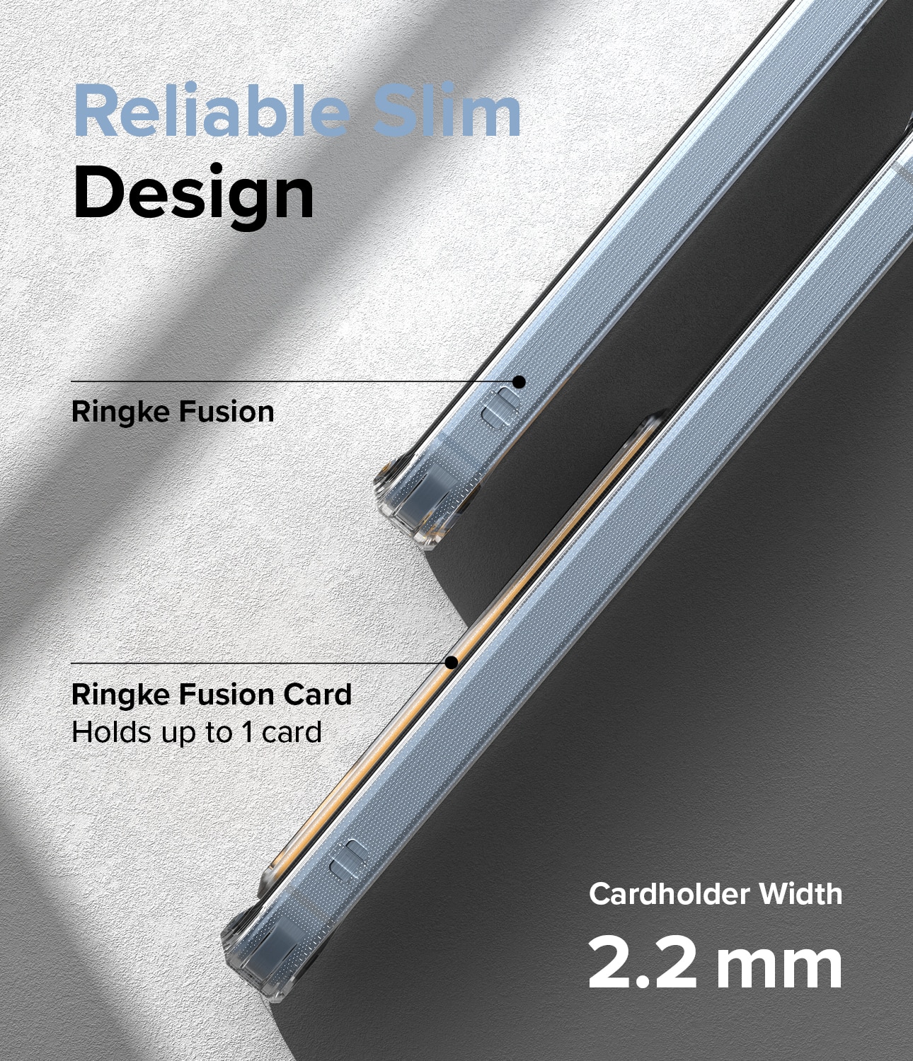Samsung Galaxy A55 Fusion Skal med kortfack, genomskinlig