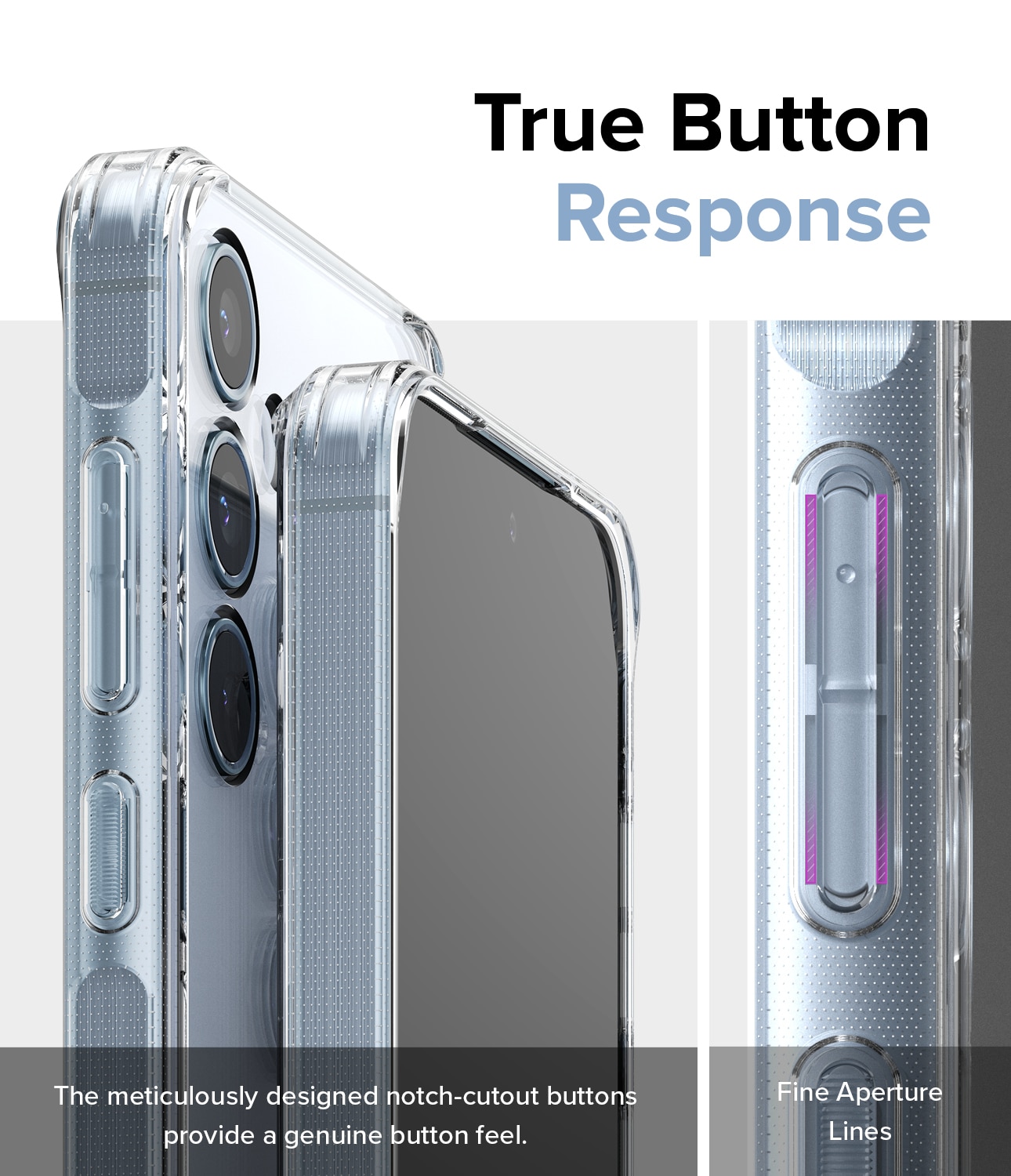 Samsung Galaxy A55 Fusion skal, genomskinlig