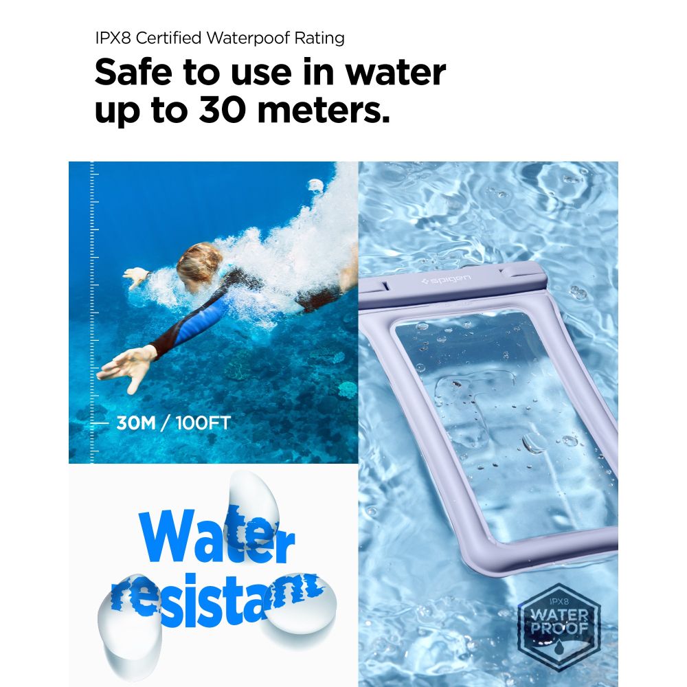 A610 Waterproof Float Case, Aqua Blue