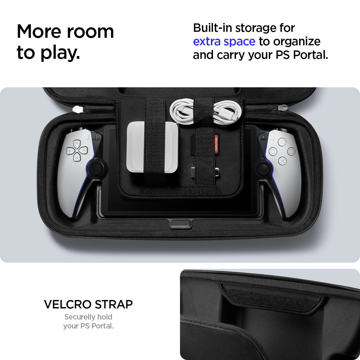 Sony PlayStation Portal Rugged Armor Pro Pouch, Black