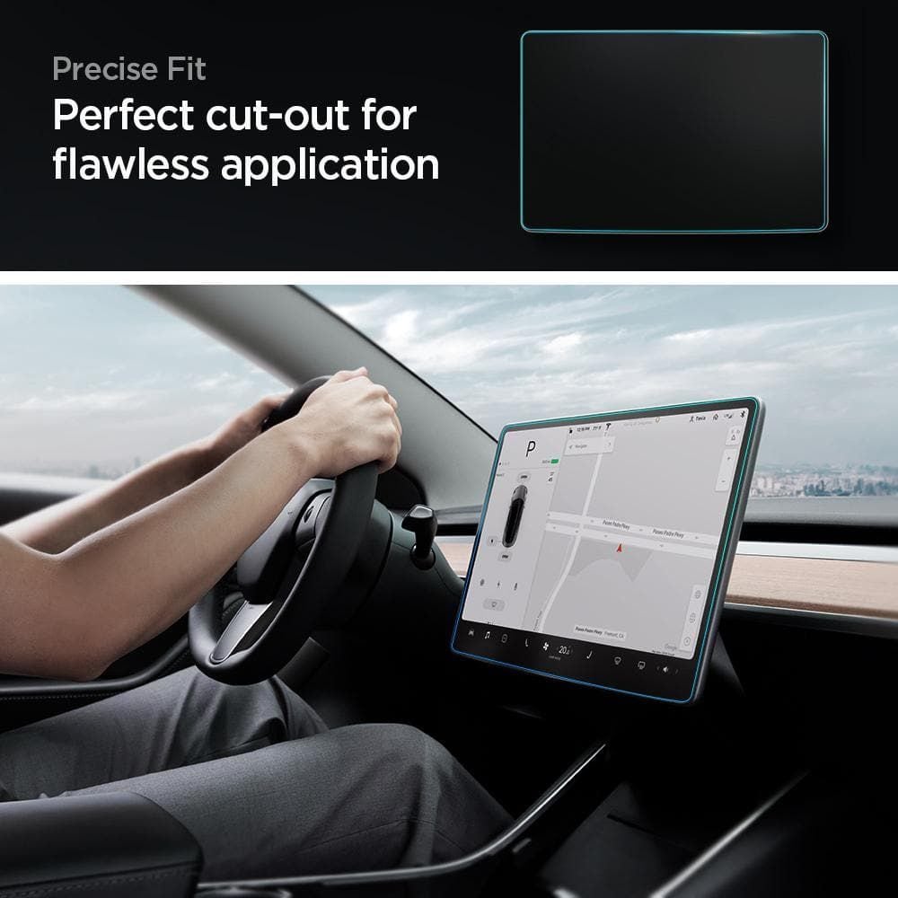 Tesla Model Y/3 Skärmskydd GLAS.tR EZ Fit Anti-Glare