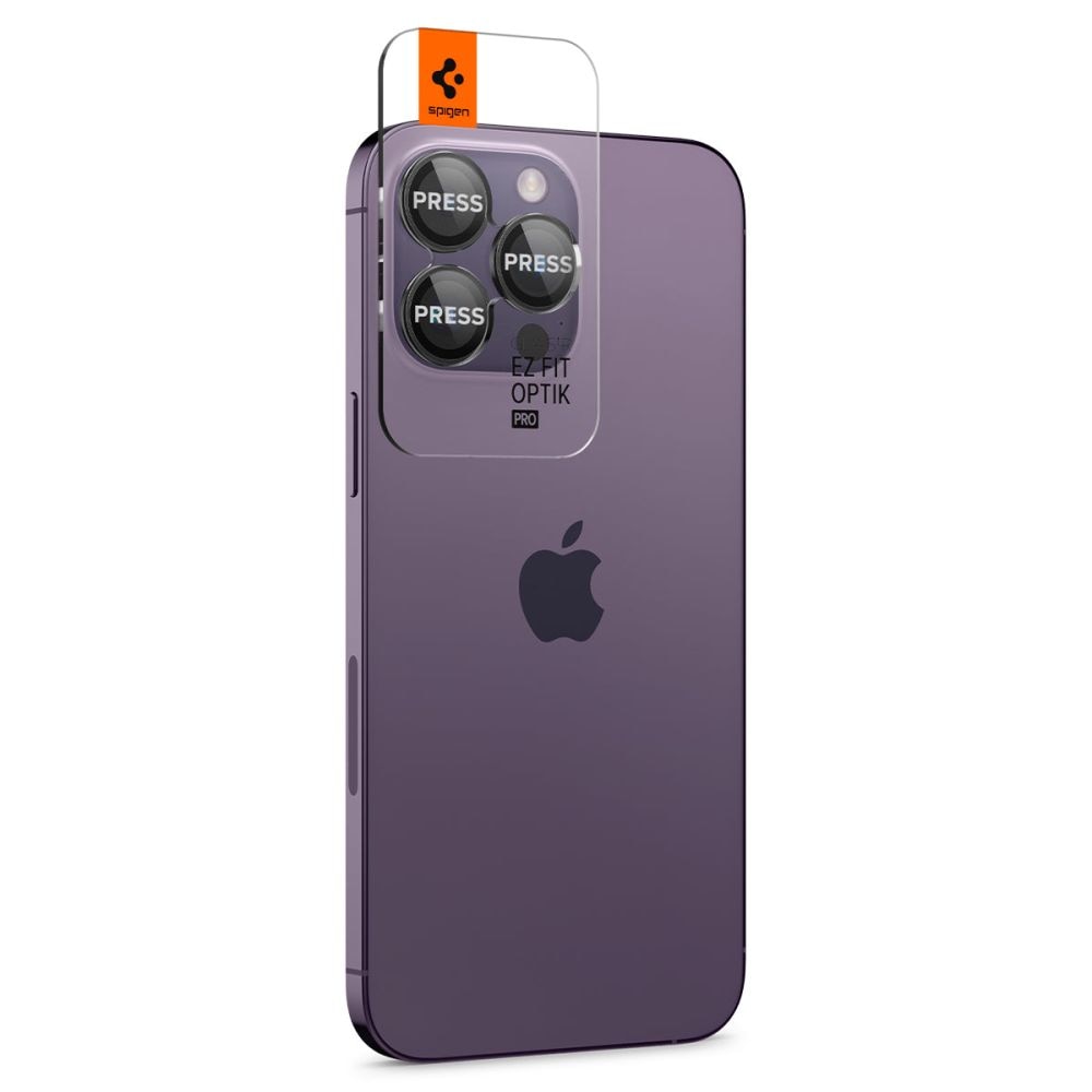 iPhone 14 Pro EZ Fit Linsskydd (2-pack), svart