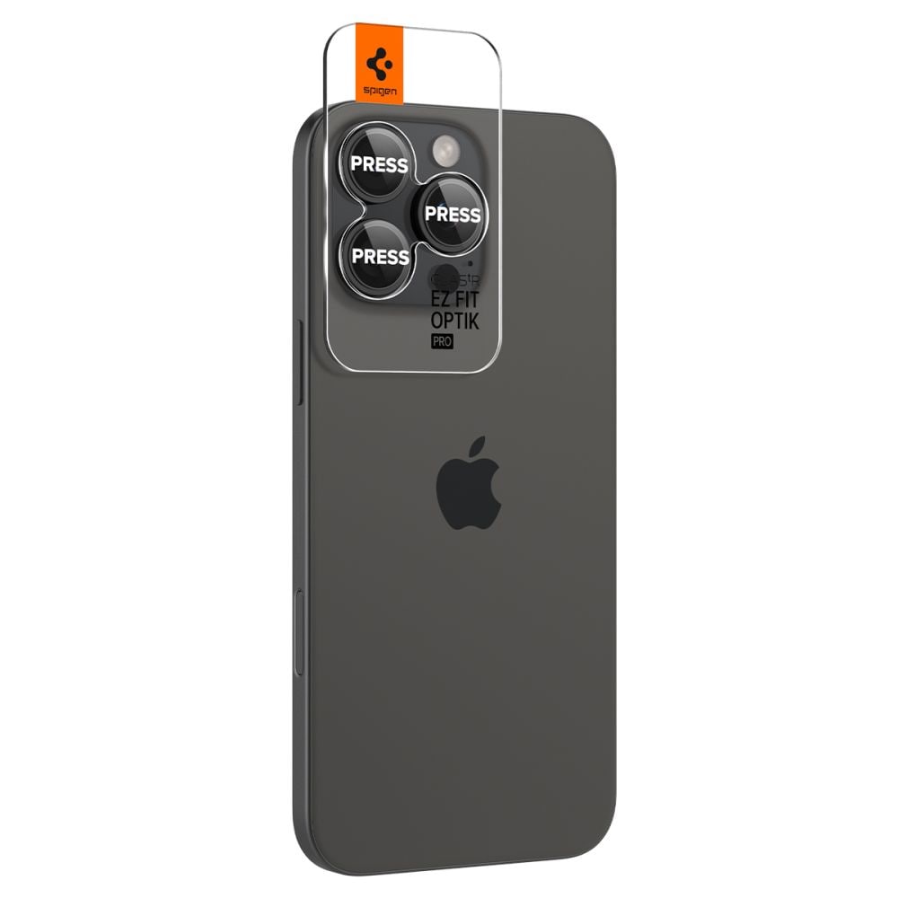 iPhone 16 Pro EZ Fit Linsskydd (2-pack), Svart