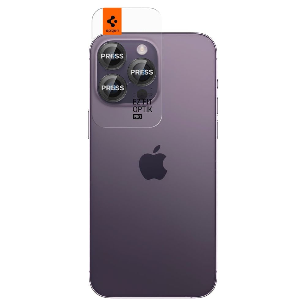 iPhone 14 Pro Max EZ Fit Linsskydd (2-pack), svart