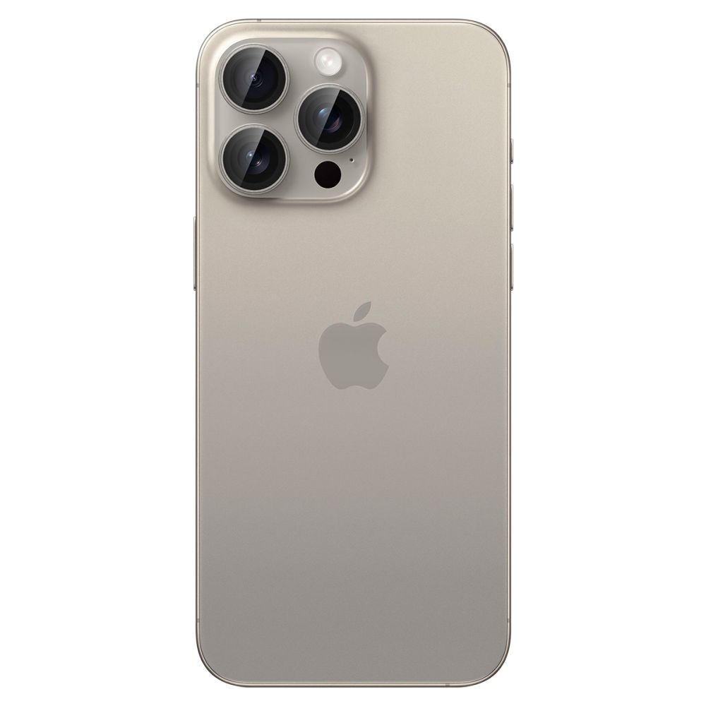 iPhone 15 Pro Max EZ Fit Linsskydd (2-pack), natural titanuim