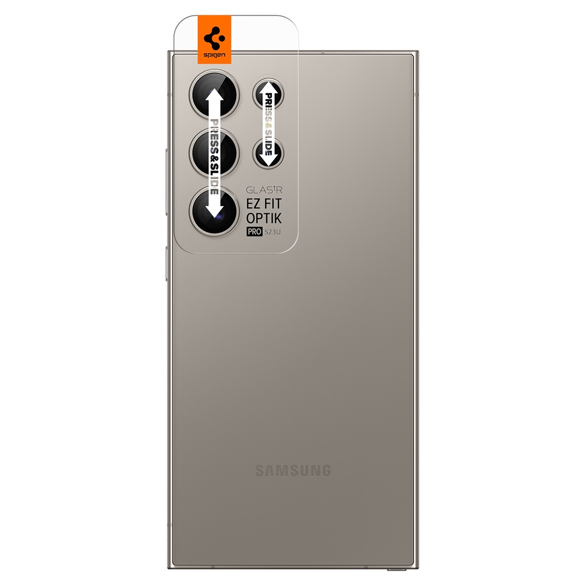Samsung Galaxy S24 Ultra EZ Fit Linsskydd (2-pack), grå